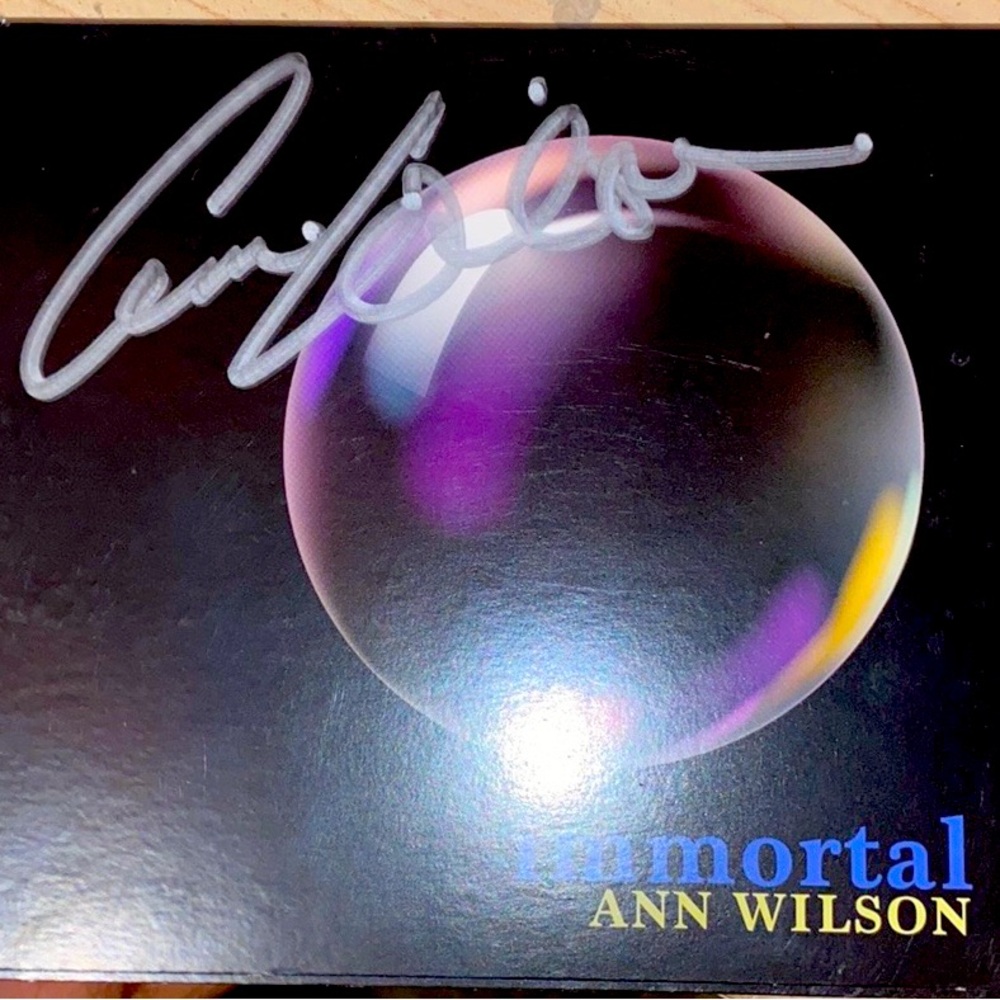 Signed Immortal Album, by Ann Wilson of Heart.